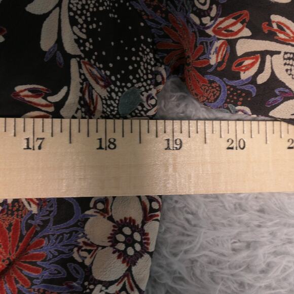 Free People Mini Dress Women Medium Floral Lightweight Baby Doll Drawstring Boho - Picture 7 of 11